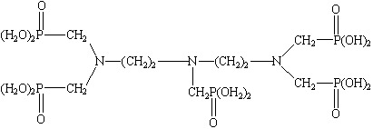 Diethylene Triamine Penta (Methylene Phosphonic) Acid Structural Formula
